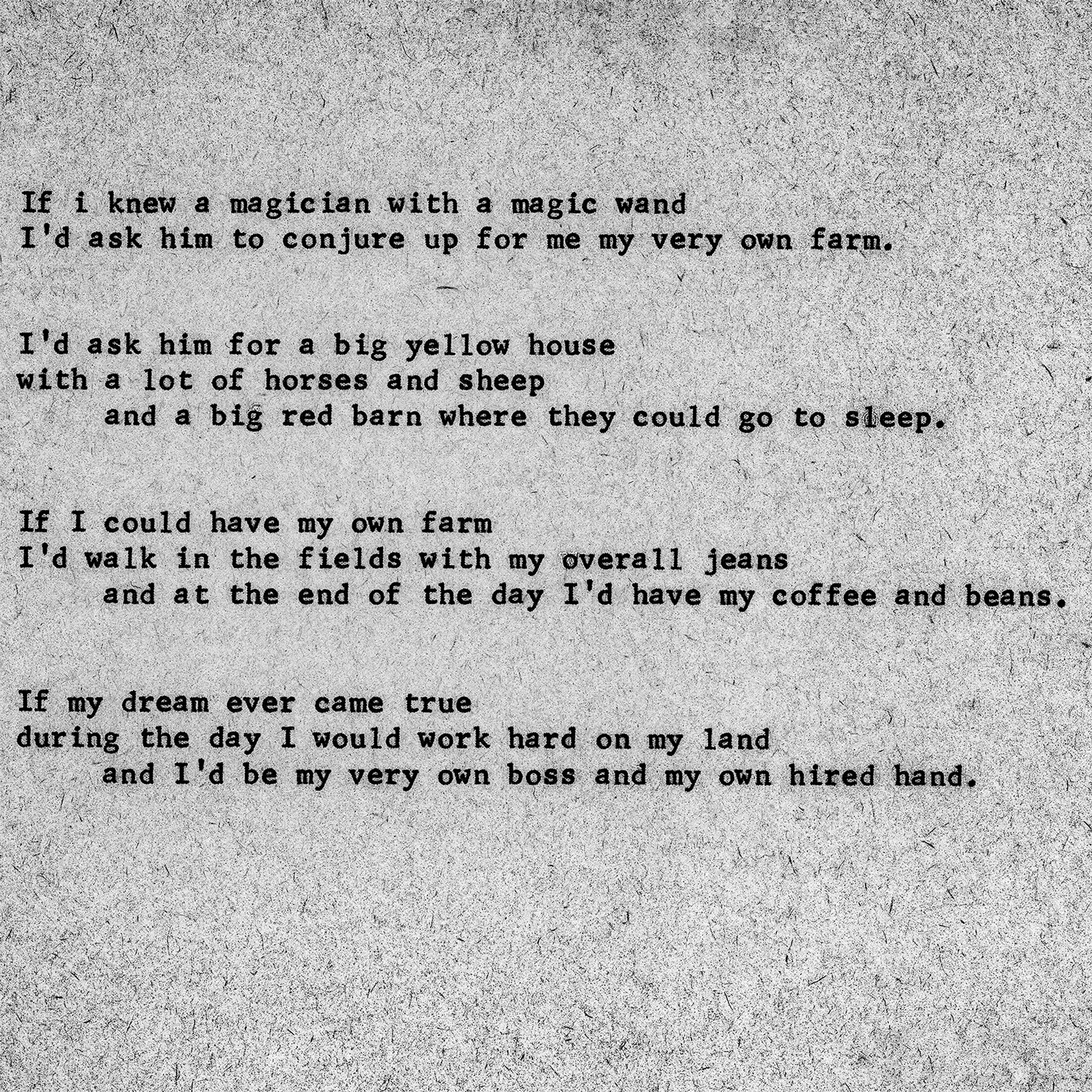 If I Knew a Magician